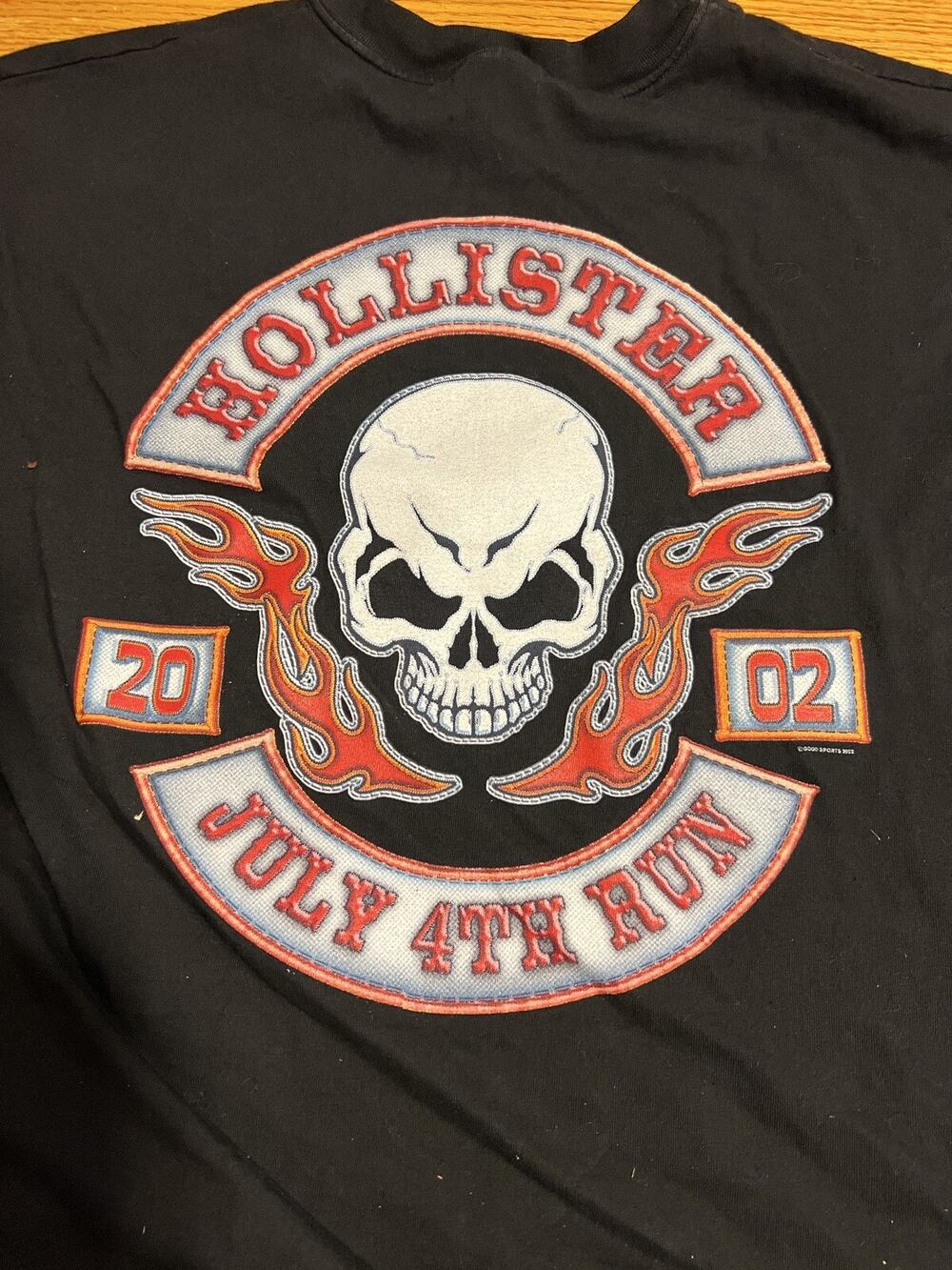 Hollister Independence Rally 2002 T Shirt XXXL Motorcycle Deadstock